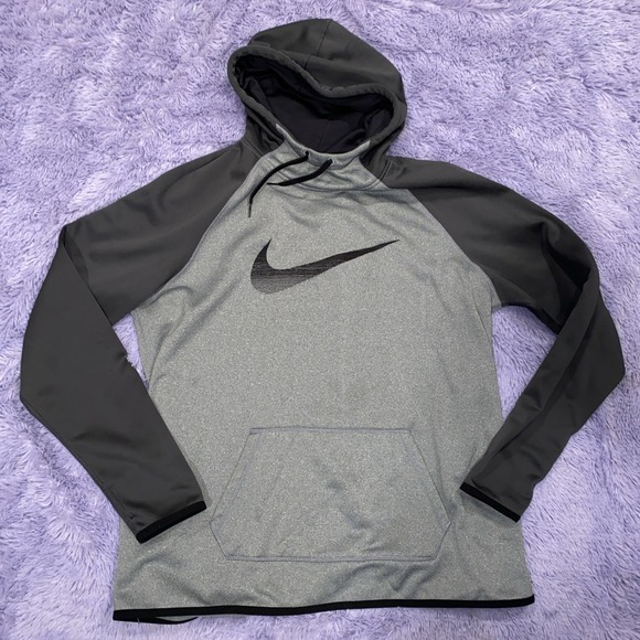 NIKE THERMA FIT Hoodie Gray XL Thumb Hole - Picture 1 of 5